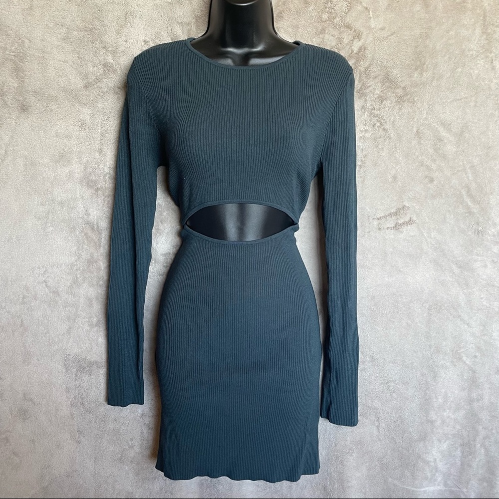 Long Sleeve Bodycon Cutout Dress